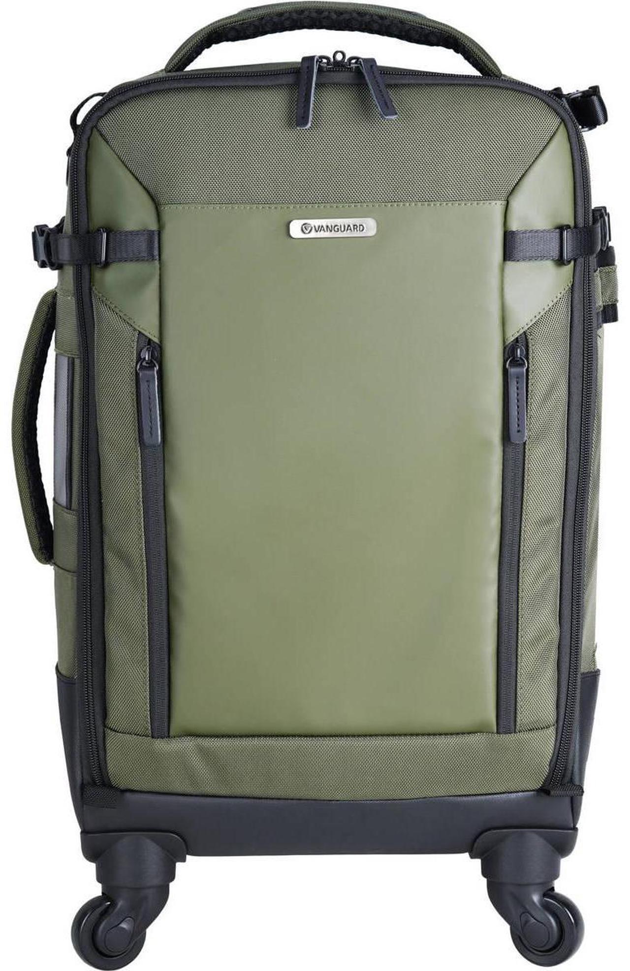 Alt view image 4 of 7 - Vanguard VEO Select 58T Camera Trolley Backpack, Green #VEO SELECT58T GR