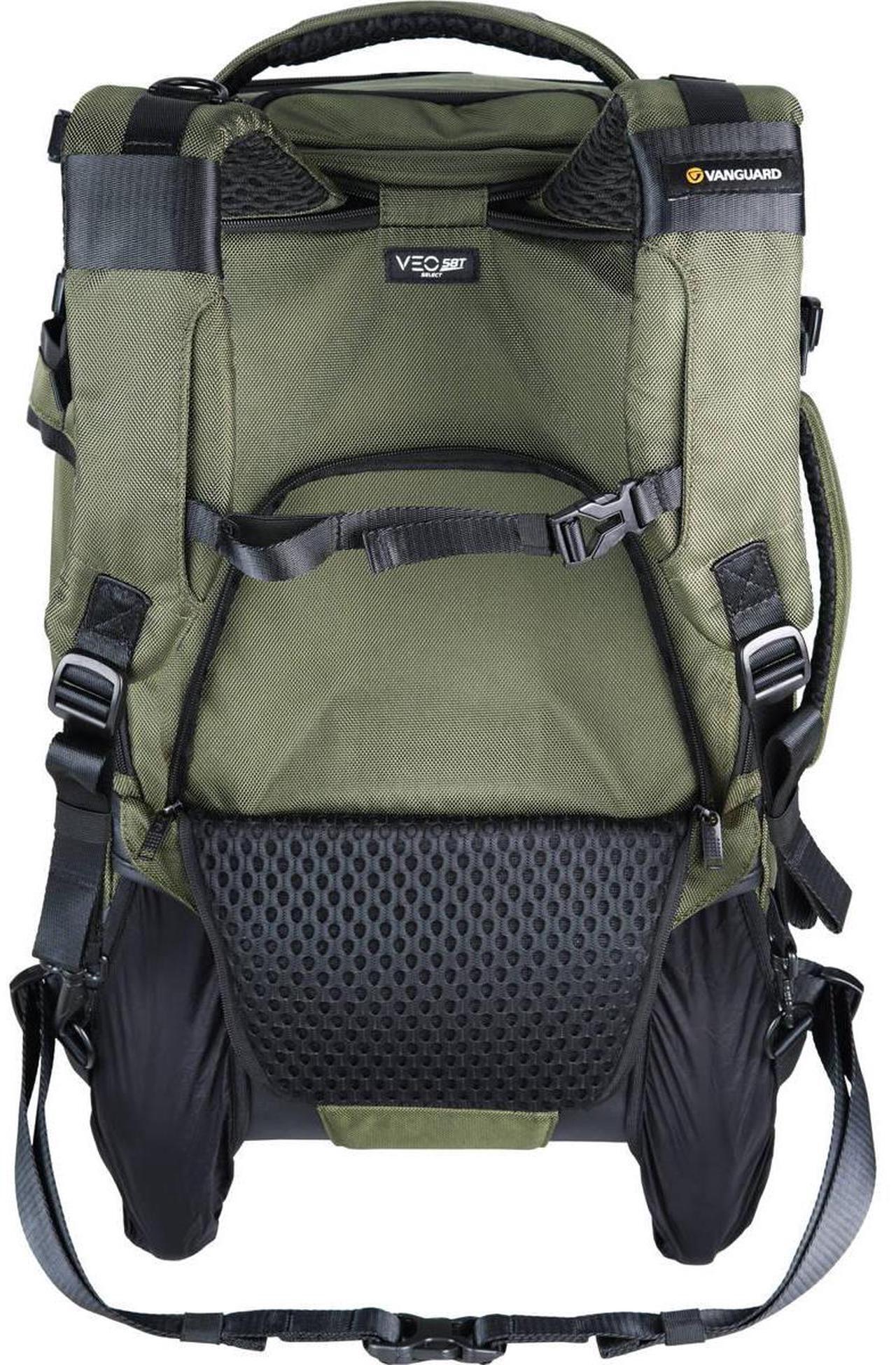 Alt view image 7 of 7 - Vanguard VEO Select 58T Camera Trolley Backpack, Green #VEO SELECT58T GR