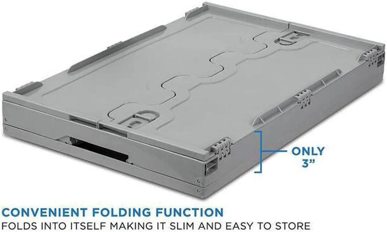 Alt view image 4 of 6 - Mount-It! Collapsible Plastic Storage Crate, 65L Capacity #MI-908