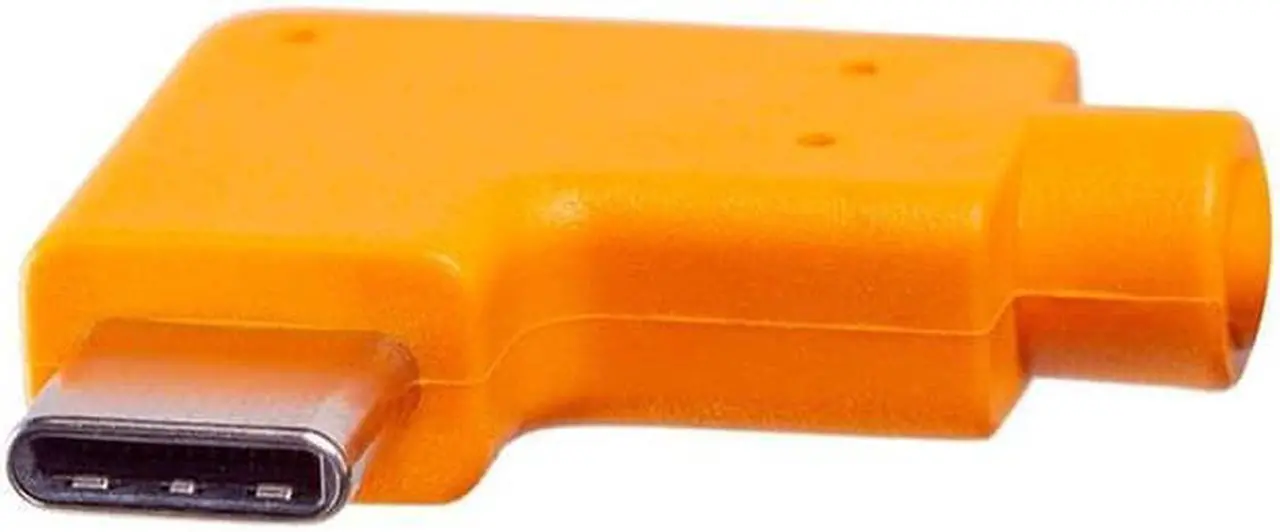 Alt view image 3 of 6 - Tether Tools TetherPro Right Angle Adapter USB 3.0 to USB-C, Orange #CUCRT02-ORG