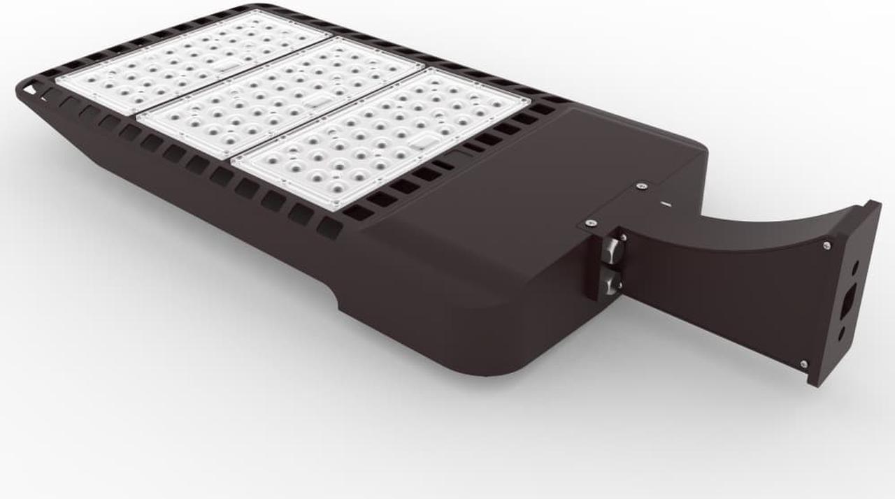 Alt view image 3 of 5 - J&H LED 2100-Watt Equivalent Integrated LED Bronze Commercial Outdoor Area/Security Flood Light, 28800 Lumens, 5000K