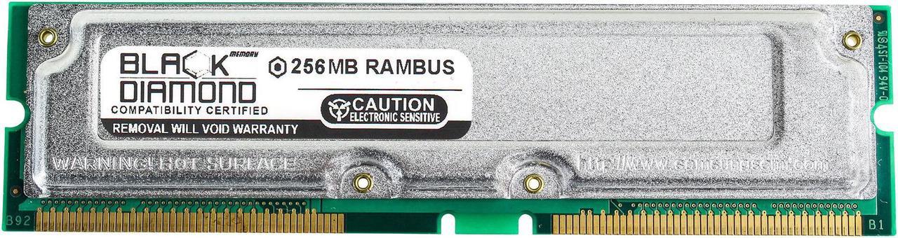 256MB RAM Memory for Compaq AlphaServer ES47 184pin PC800 45ns Rambus RDRAM RIMM 800MHz Black Diamond Memory Module Upgrade