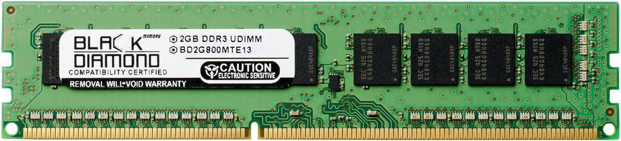 2GB RAM Memory for Dell PowerEdge C6220 240pin PC3-6400 DDR3 ECC UDIMM 800MHz Black Diamond Memory Module Upgrade