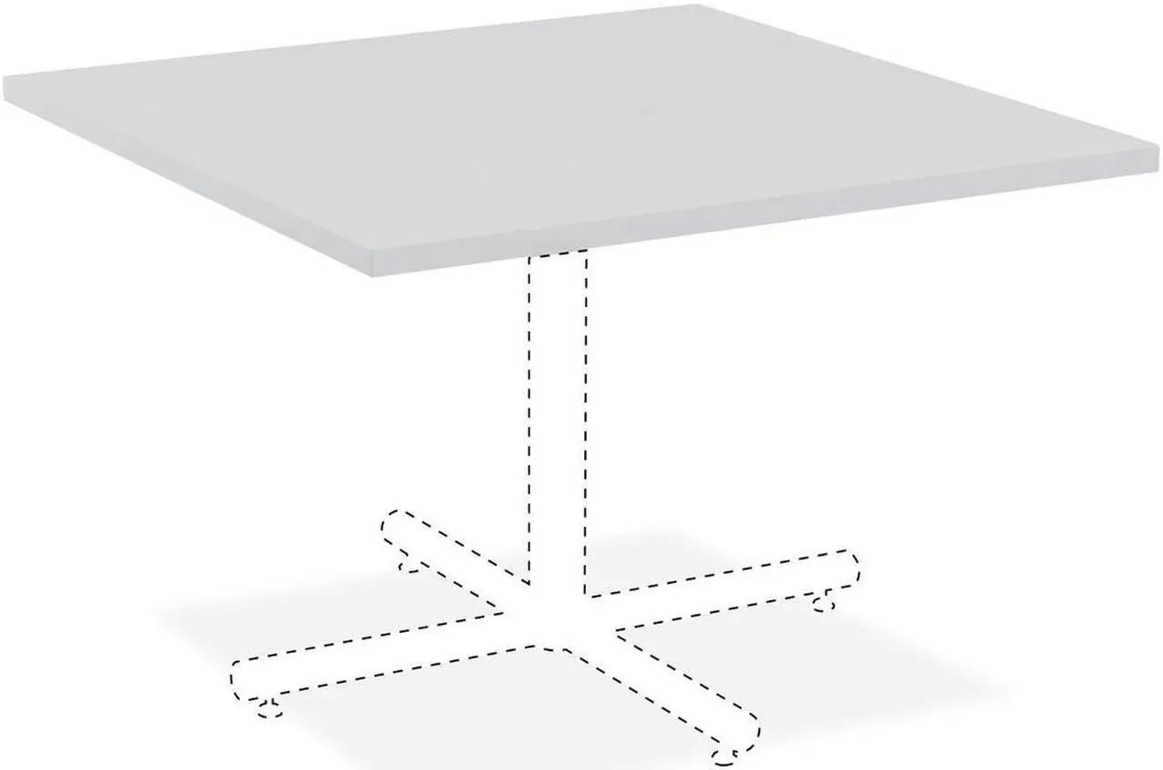 Main image of Lorell Taple Top 42"x42" Light Gray 62587