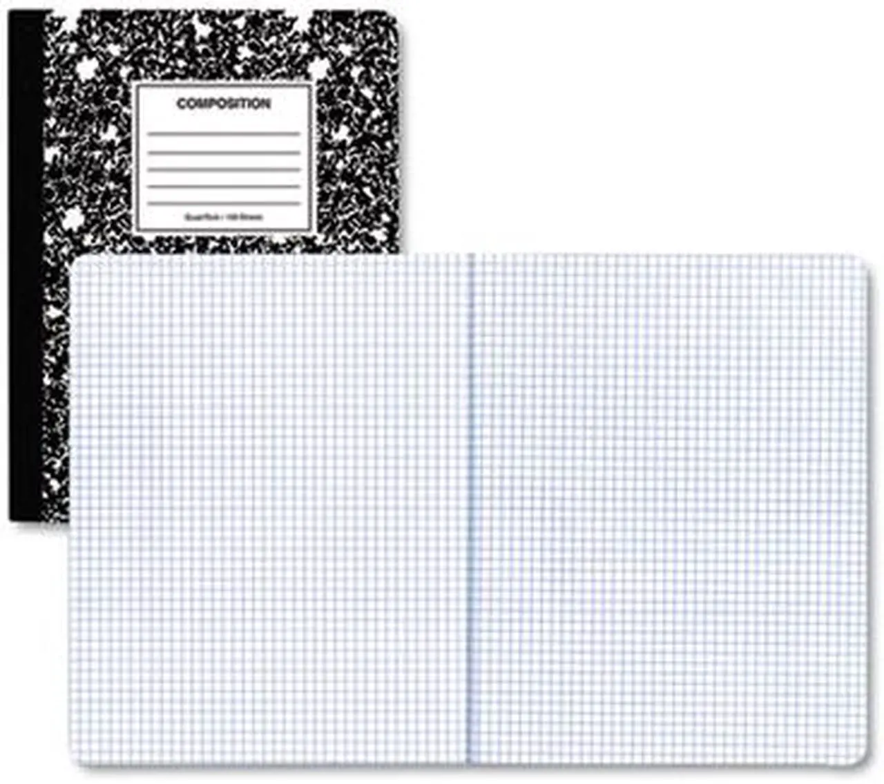 Alt view image 6 of 11 - Universal Quad Rule Composition Book. Quadrille Rule 7.5" x 9.75" 1 Subject Black 20950