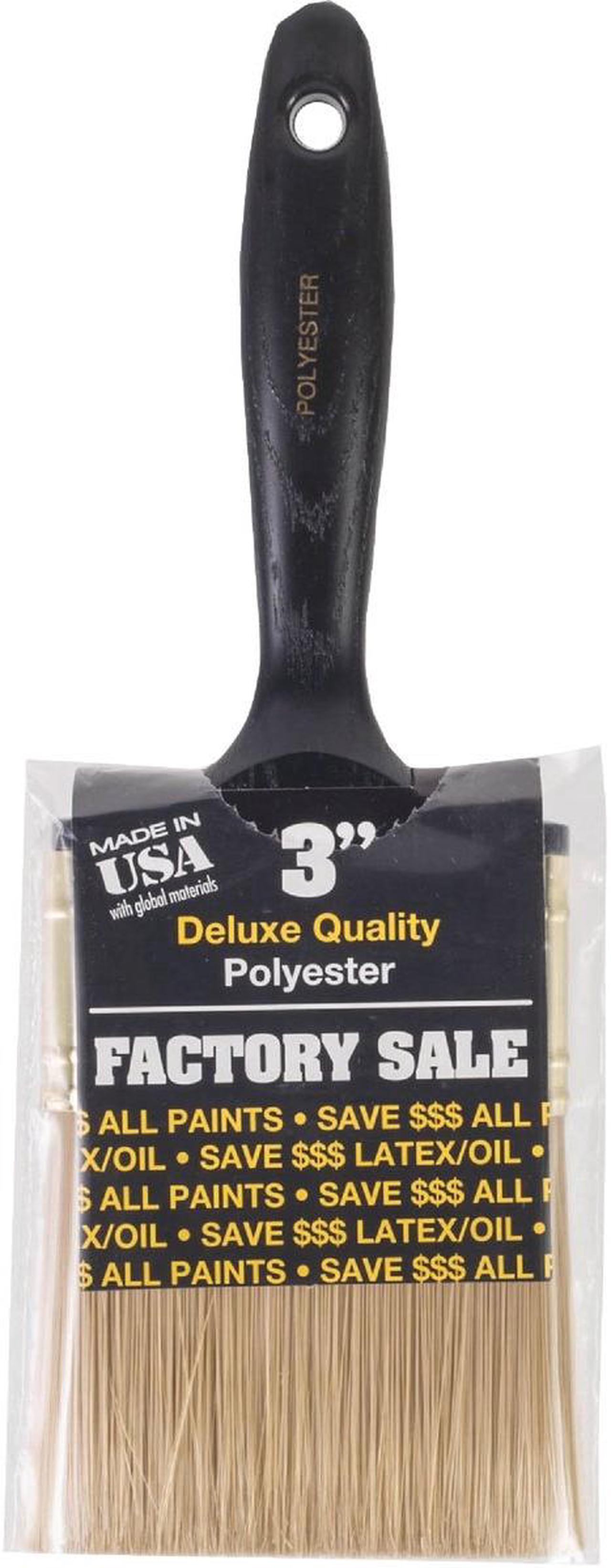 Alt view image 7 of 8 - WOOSTER W3973-3 3" Flat Sash Firm, Polyester Bristle, Paint Brush, Plastic