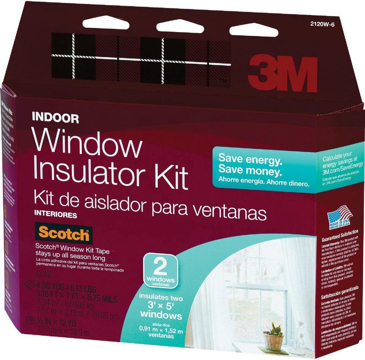 Alt view image 2 of 4 - 3M Indoor 62 In. x 84 In. Window Insulation Kit, (2-Pack) 2120W-6