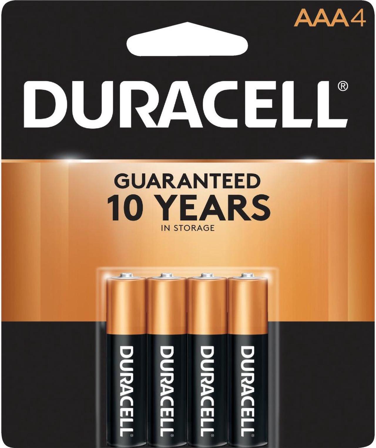 Alt view image 6 of 20 - DURACELL CopperTop MN2400 1.5V AAA Alkaline Battery, 4-pack