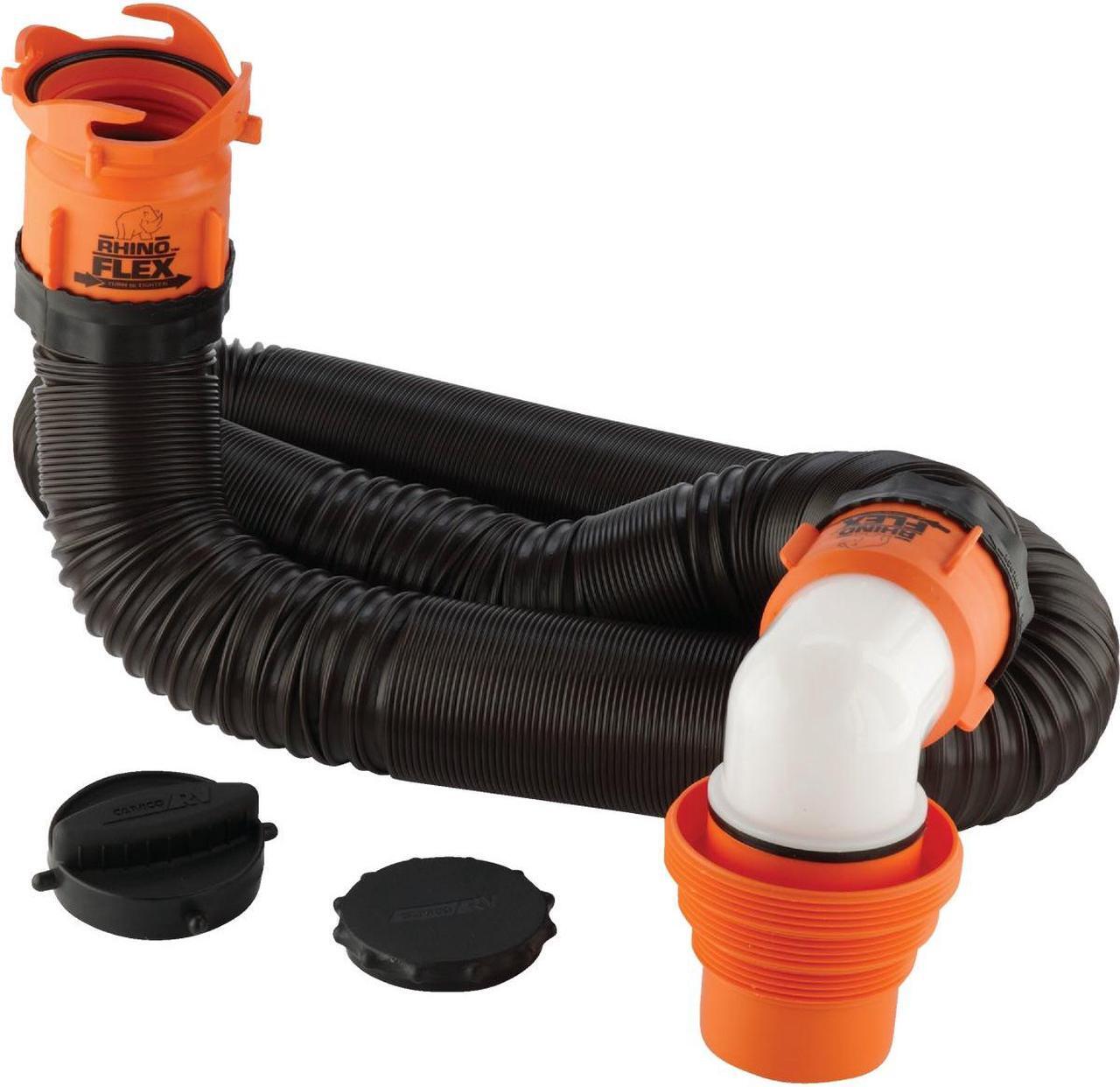 Main image of Camco 15 Ft. RhinoFlex RV Sewer Kit 39761