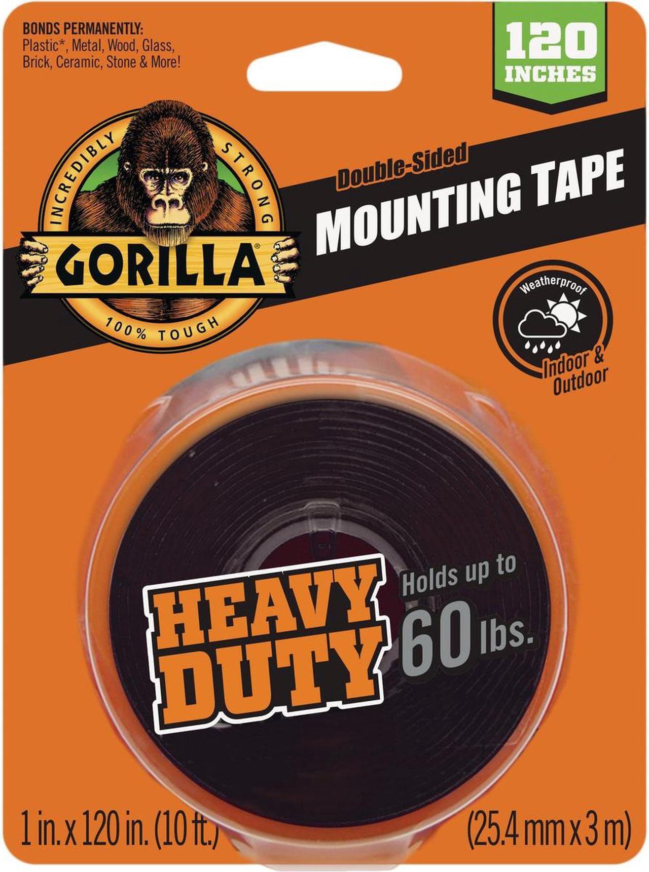 Main image of Gorilla 60lb Blk Mounting Tape 102441