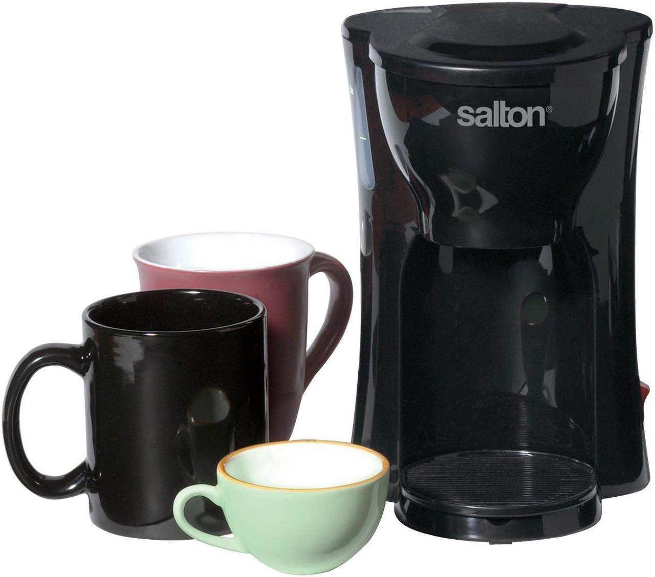 Salton 1-Cup Black Space Saving Coffee Maker FC1205