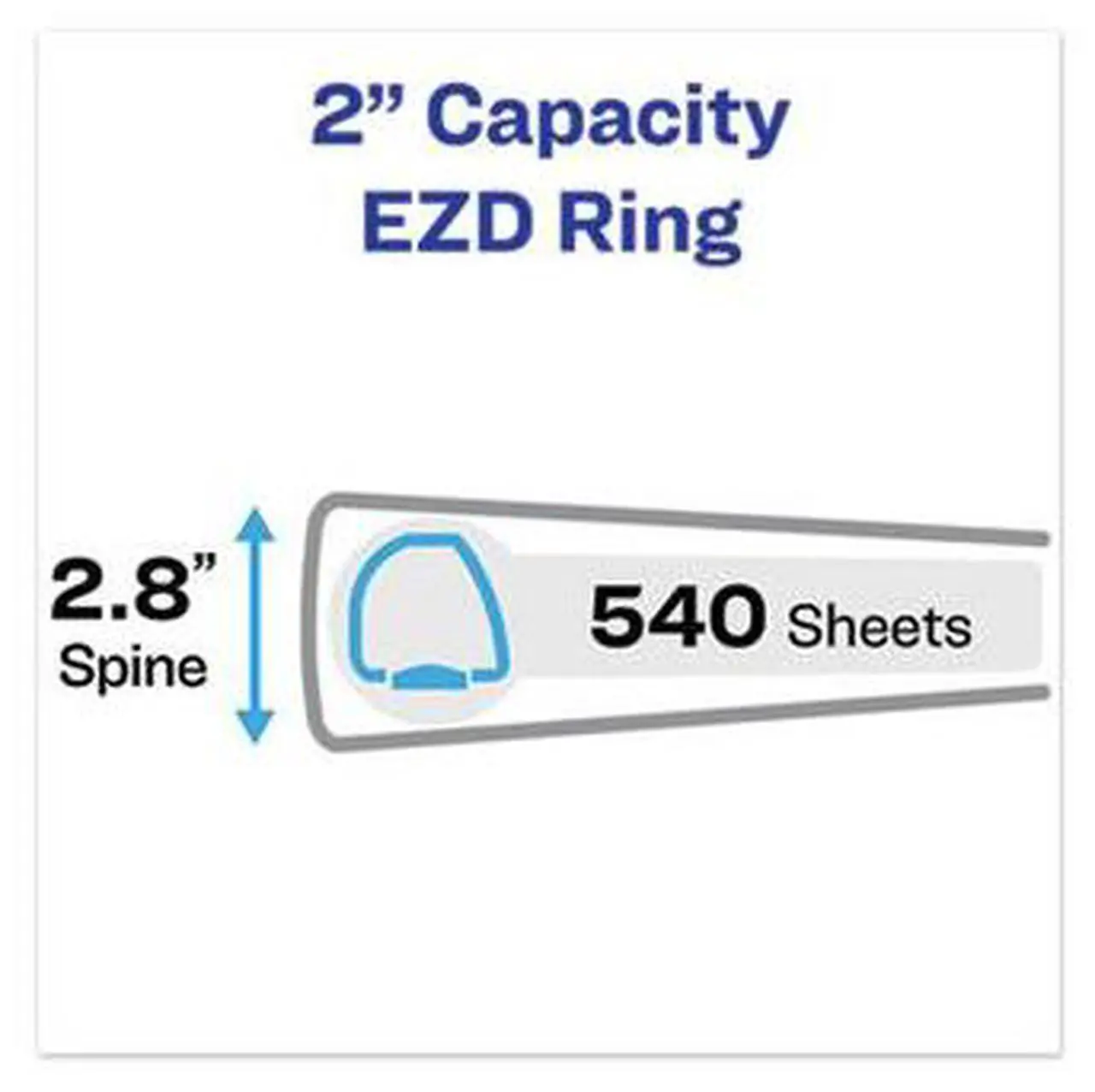 Alt view image 6 of 15 - Avery Heavy-Duty View Binder w/Locking EZD Rings 2" Cap Purple 79777