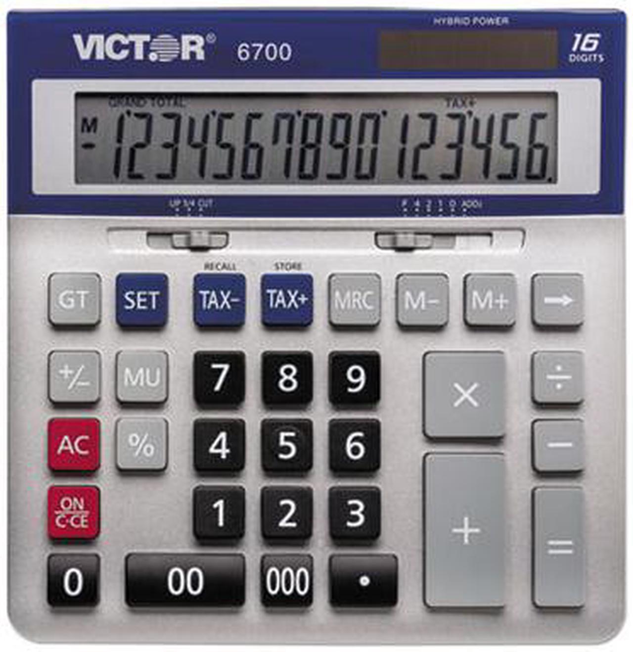 Alt view image 6 of 13 - Victor 6700 Large Desktop Calculator 16-Digit LCD