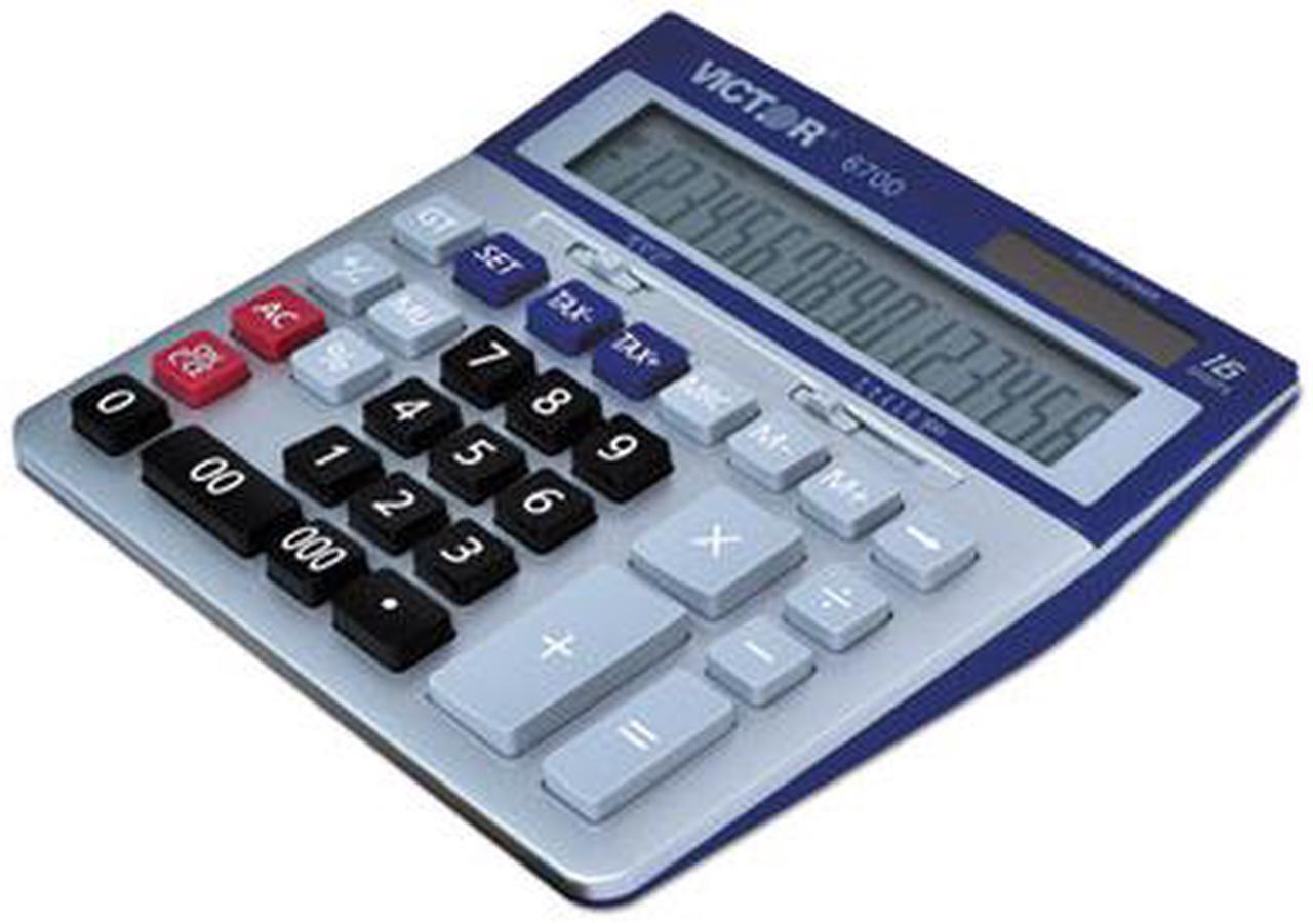Alt view image 8 of 13 - Victor 6700 Large Desktop Calculator 16-Digit LCD