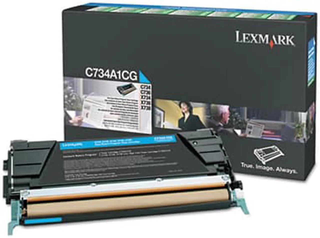 Alt view image 10 of 18 - Lexmark X748H1CG High-Yield Toner 10000 Page-Yield Cyan