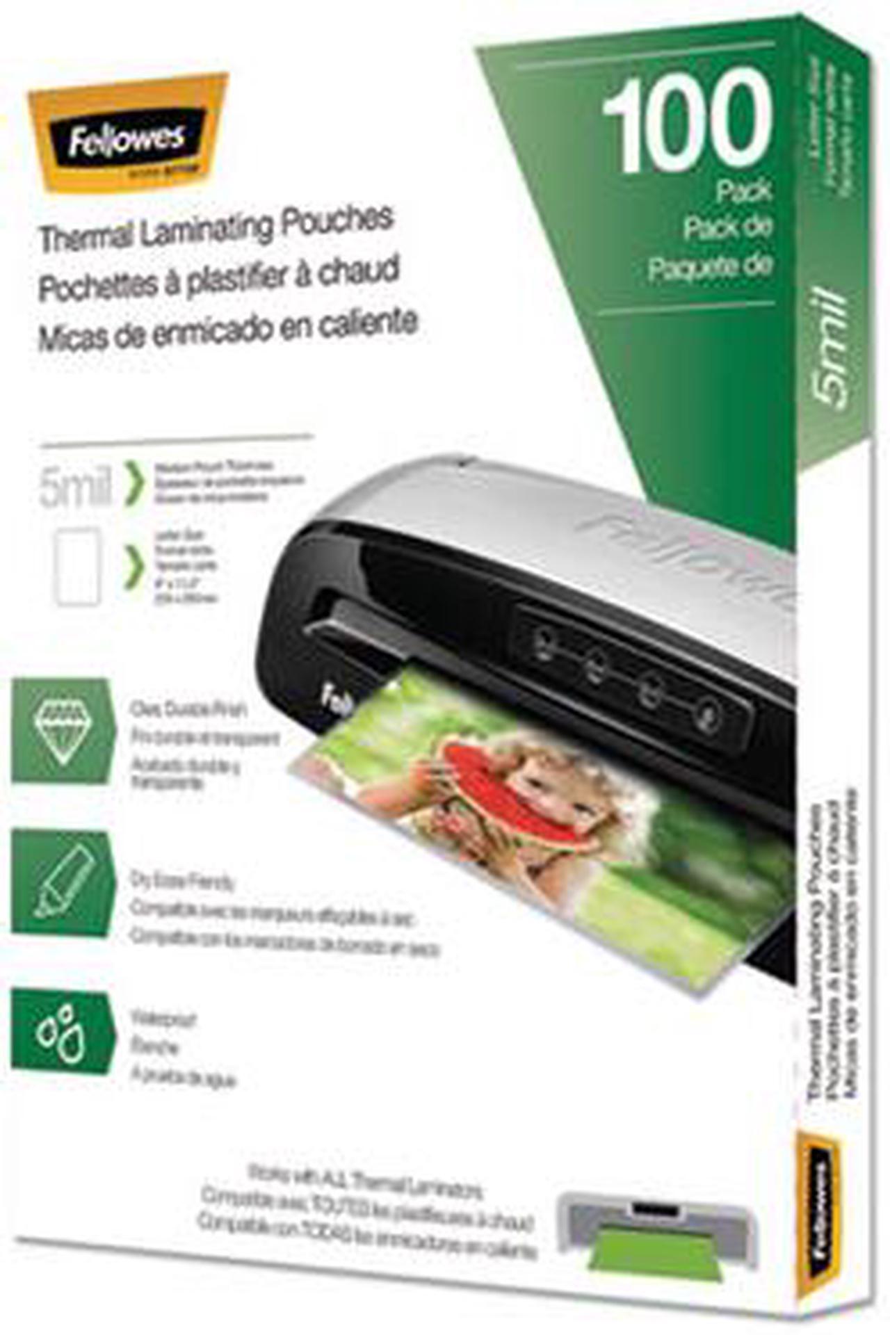 Alt view image 17 of 20 - Fellowes Laminating Pouches Letter Size Hot Pouch 9 x 11.5 5 mil 100 pack 5743501