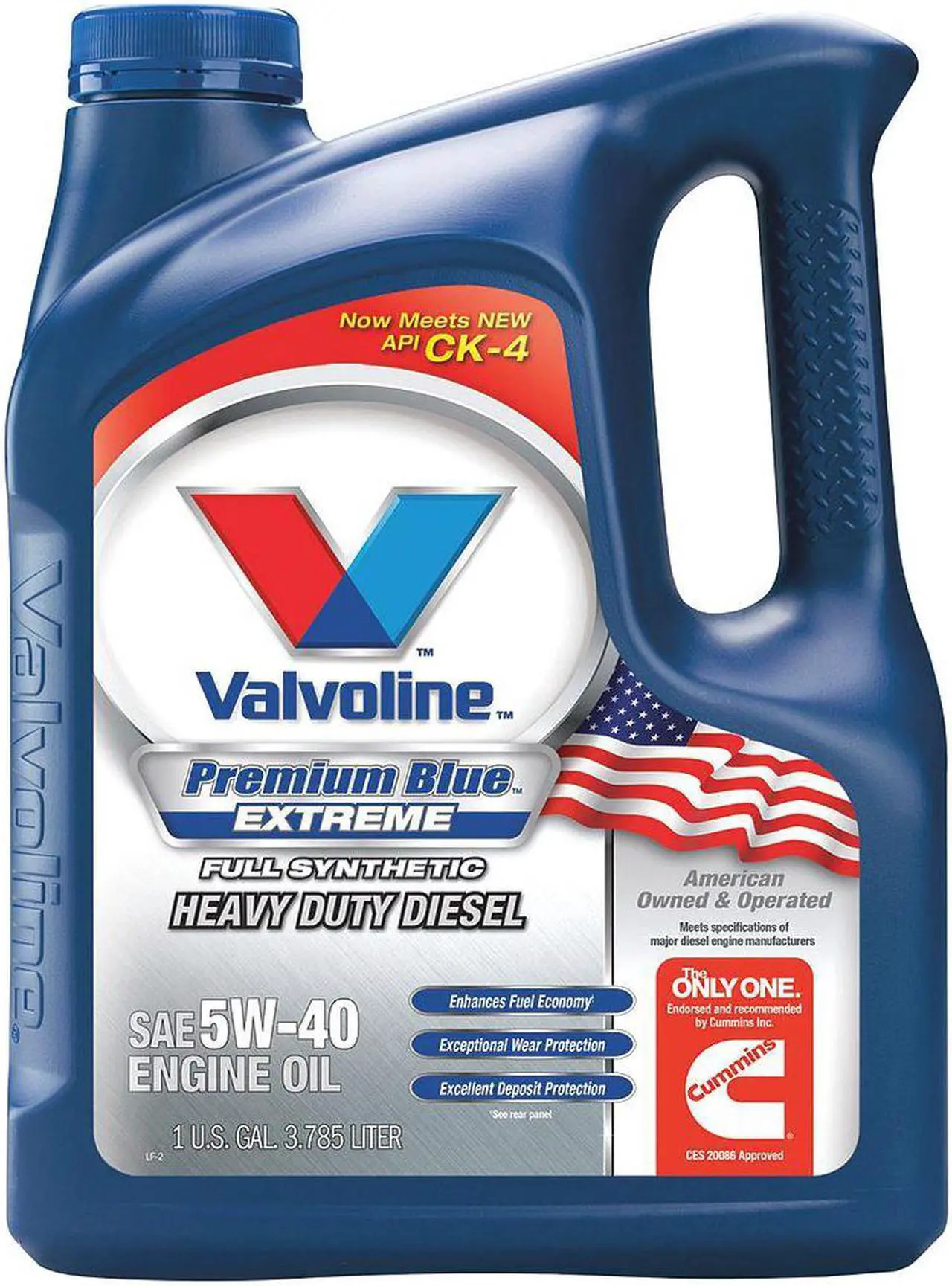 Main image of Valvoline Full Synthetic Diesel Engine Oil, 1 gal. Jug, SAE Grade: 5W-40, Amber