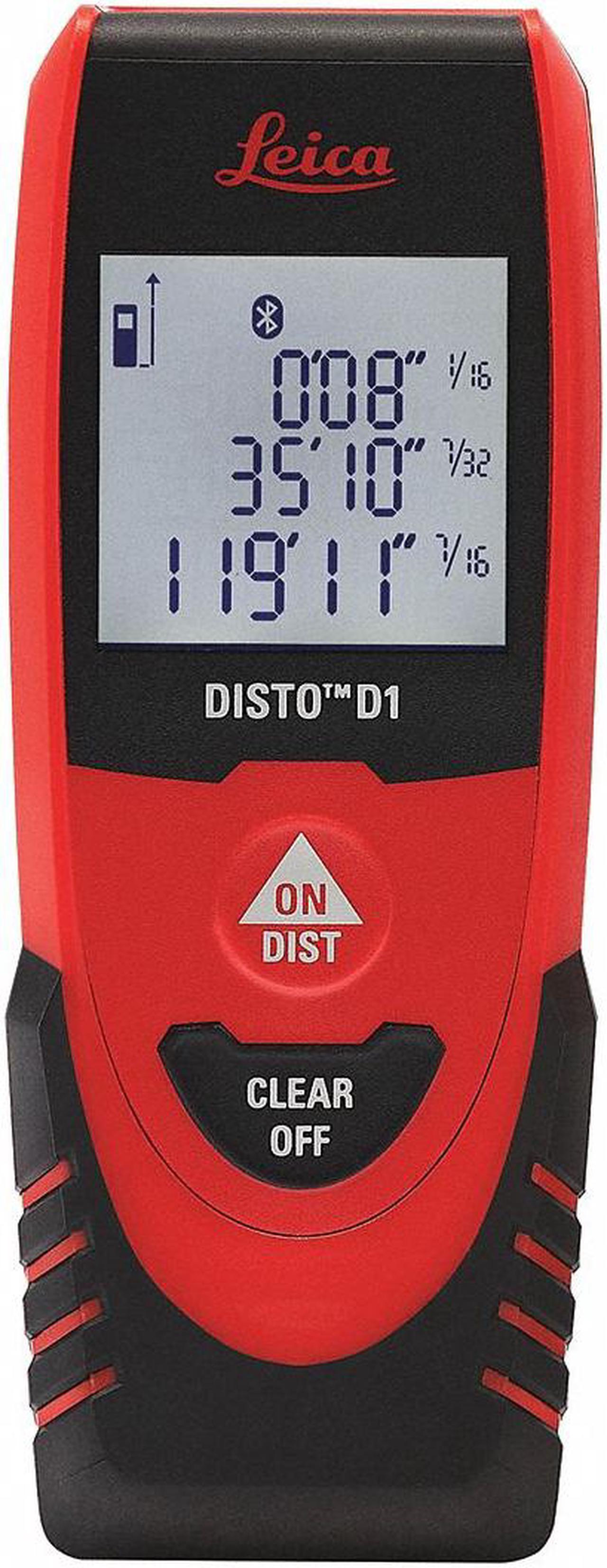 Alt view image 5 of 10 - Leica's newest laser distance measuring tool, the Leica DISTO D1. Accuracy that will leave your tape measure on your belt, and functionality that will keep your pencil at home.