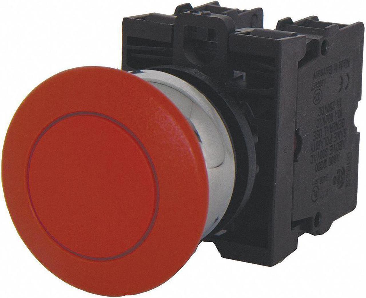 Alt view image 2 of 3 - EATON M22M-DRP-R-K11 Non-Illuminated Push Button, 22 mm, 1NO/1NC, Red