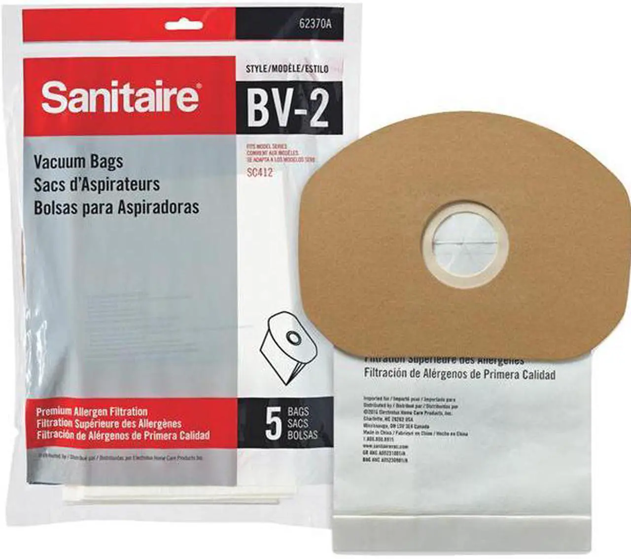 Main image of Electrolux Home Care Sanitaire Bv-2 Vacum Bag 62370A-10