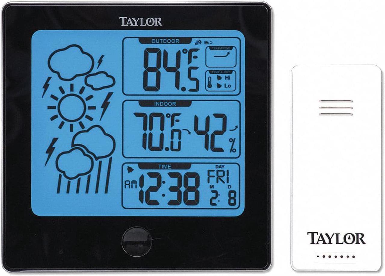 Alt view image 4 of 12 - Taylor Precision Products 1731 Wireless Indoor & Outdoor Weather Station with Hygrometer