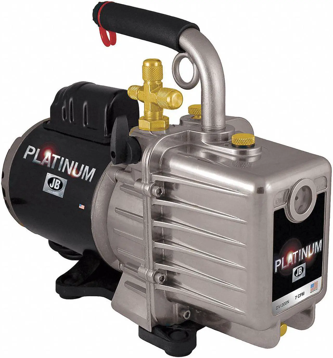 Alt view image 2 of 3 - JB INDUSTRIES DV-85N Platinum Refrig Evacuation Pump,3.0 cfm,6 ft.