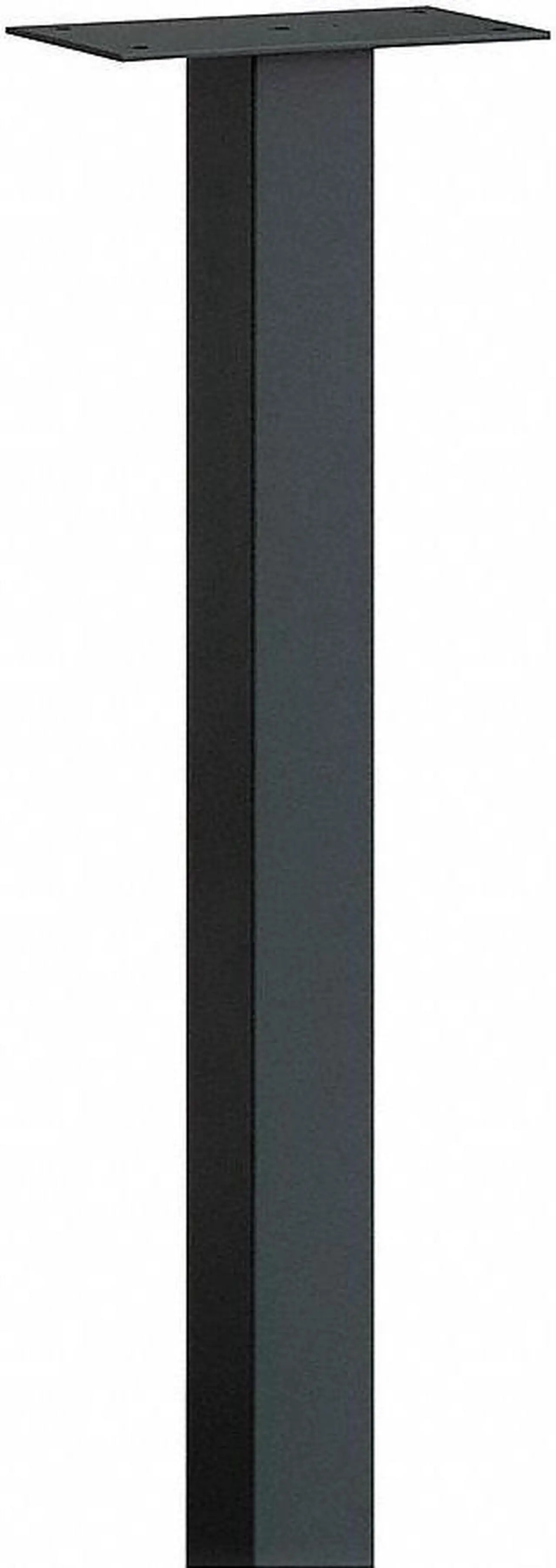 Alt view image 3 of 7 - SALSBURY INDUSTRIES 4895BLK Post, Black, Powder Coated, In Ground, -