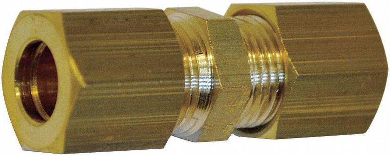 Alt view image 2 of 2 - LEGRIS 0106 04 00 4mm Compression Brass Equal Straight Union 10PK