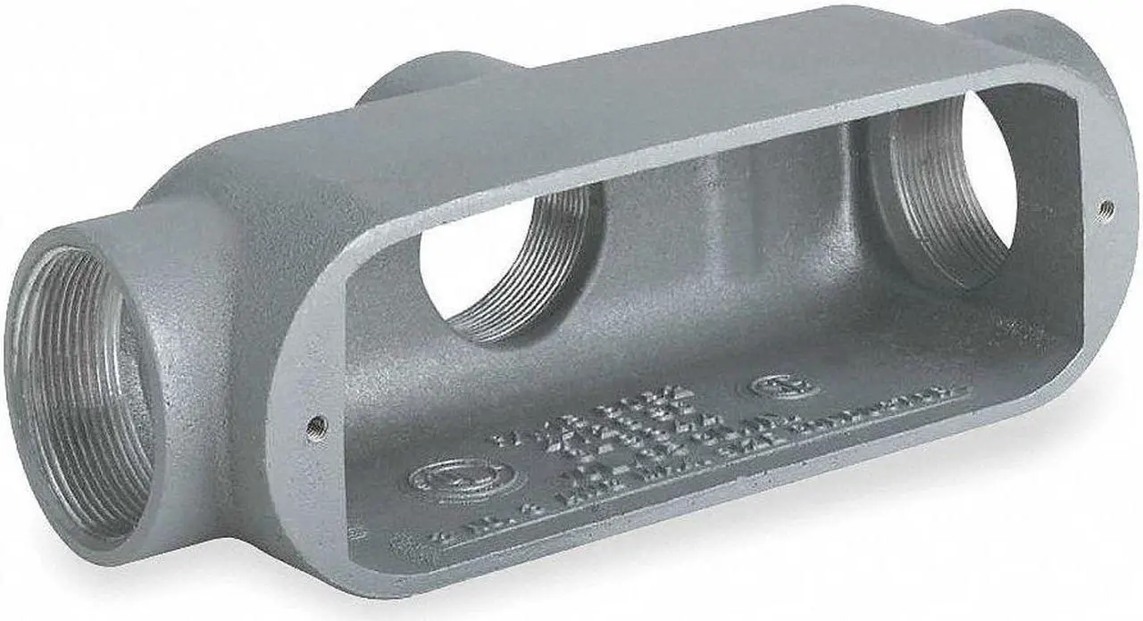 Main image of Hubbell Killark Conduit Outlet Body,Iron,TB HAWA OTB-3M