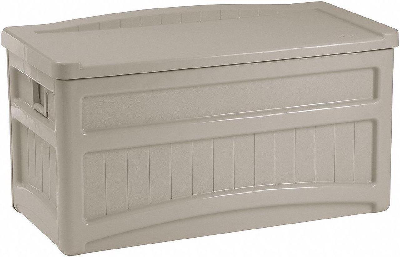 Alt view image 9 of 20 - Suncast Corporation DB7500 73 Gallon Taupe Deck Box
