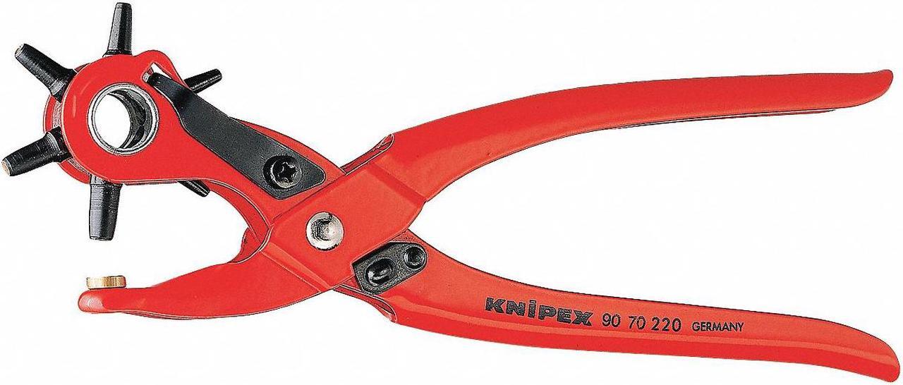 Main image of Knipex Revolving Punch Plier,5/64 to 13/64 In  90 70 220