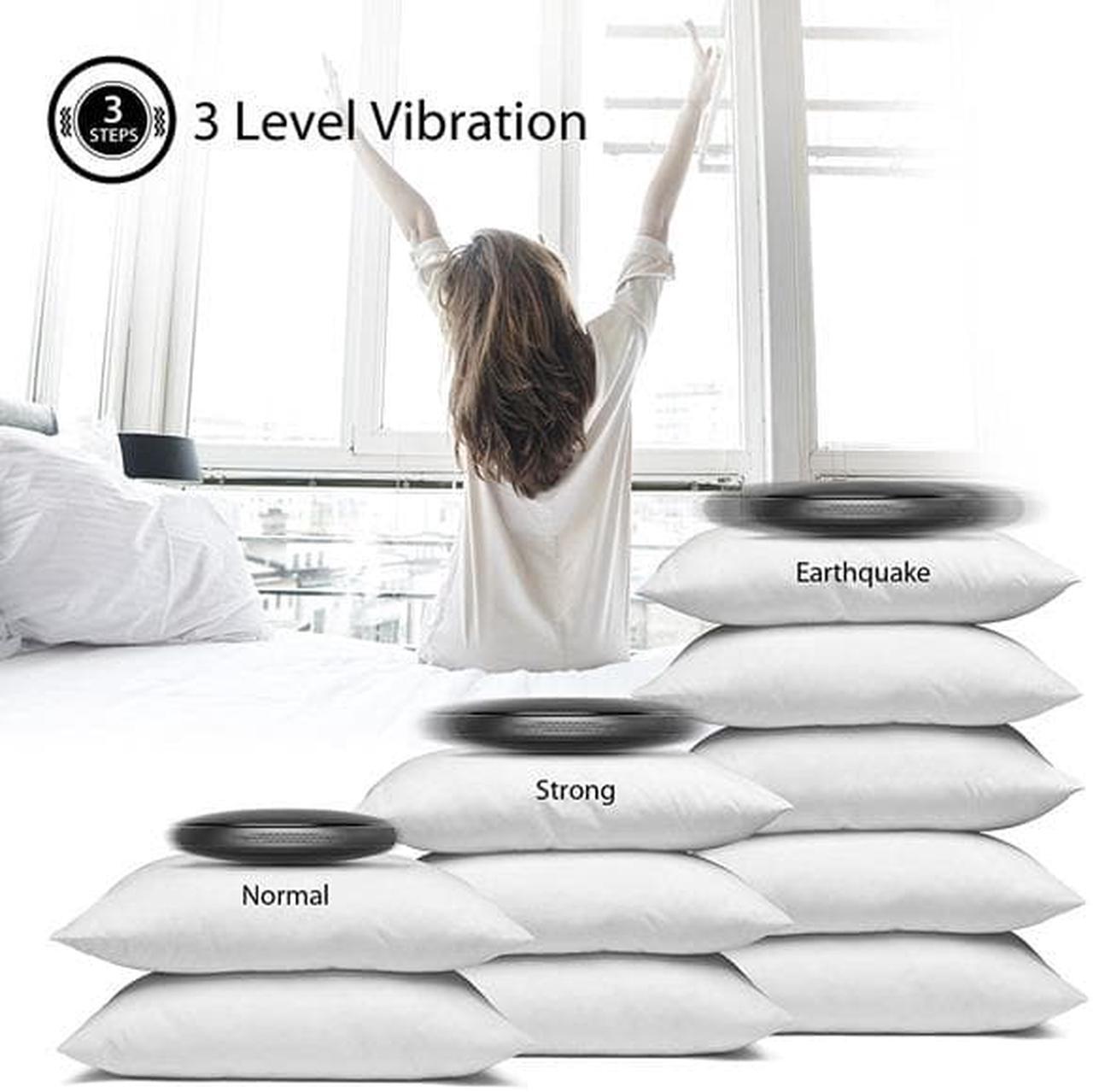 Alt view image 5 of 6 - iLuv SmartShaker 2 Portable Vibrating Bluetooth Alarm Bed Shaker (Black)