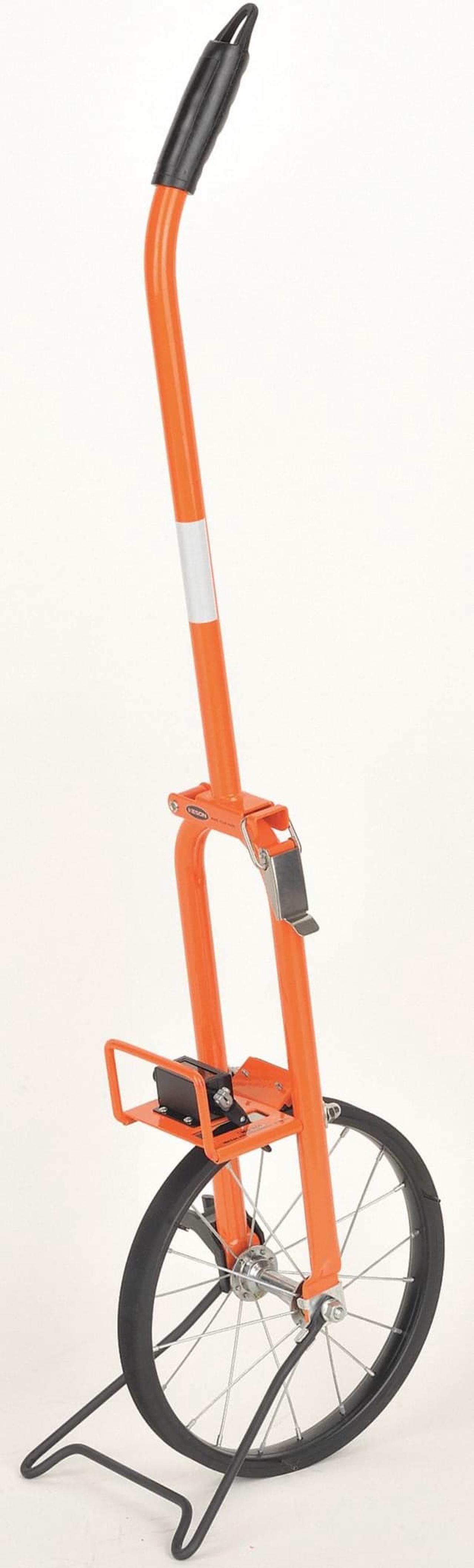 Alt view image 7 of 8 - Keson Measuring Wheel Orange  Tubular Steel Frame/Metal Spoked Wheel  MP301