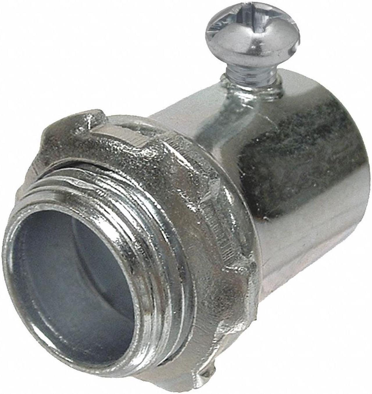 Main image of Raco 1/2" EMT Set Screw Connector, 1-13/32" Overall Length  Includes Clamp 2002