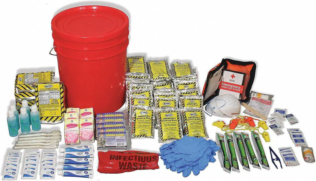 Main image of Ready America Emergency Lockdown Kit, 5 People Srvd 70510