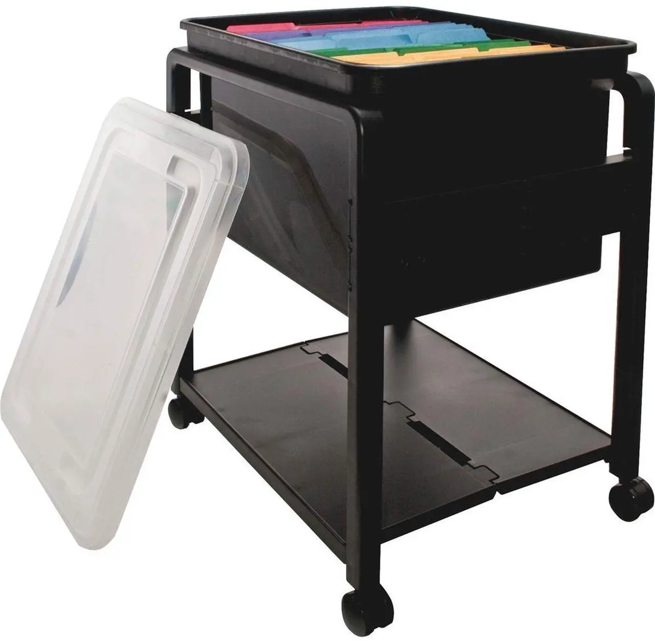 Alt view image 3 of 11 - Advantus Folding Mobile Filing Cart