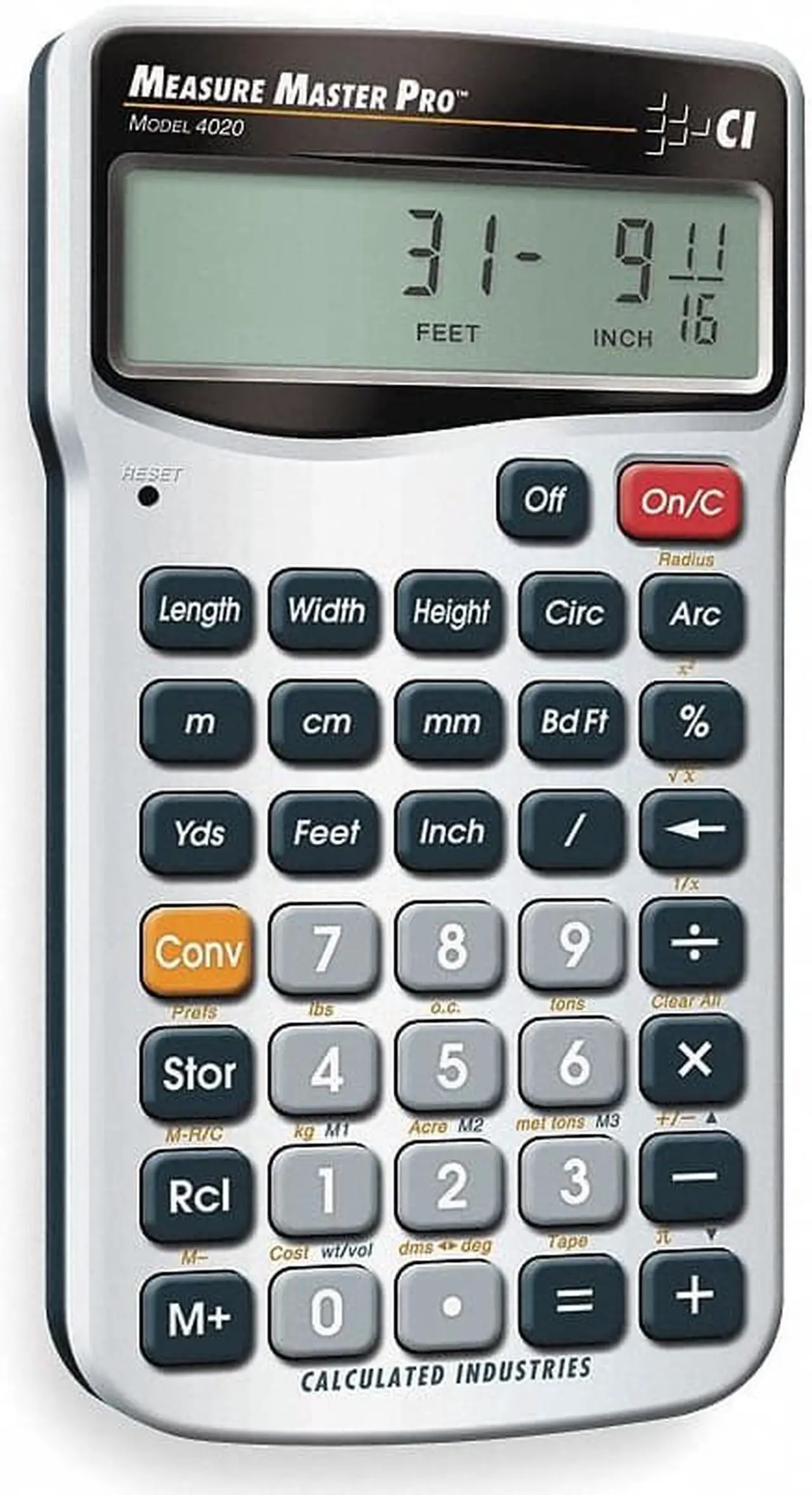 Alt view image 4 of 20 - Calculator,Construction,5.5x0.5x2.9 CALCULATED INDUSTRIES 4020