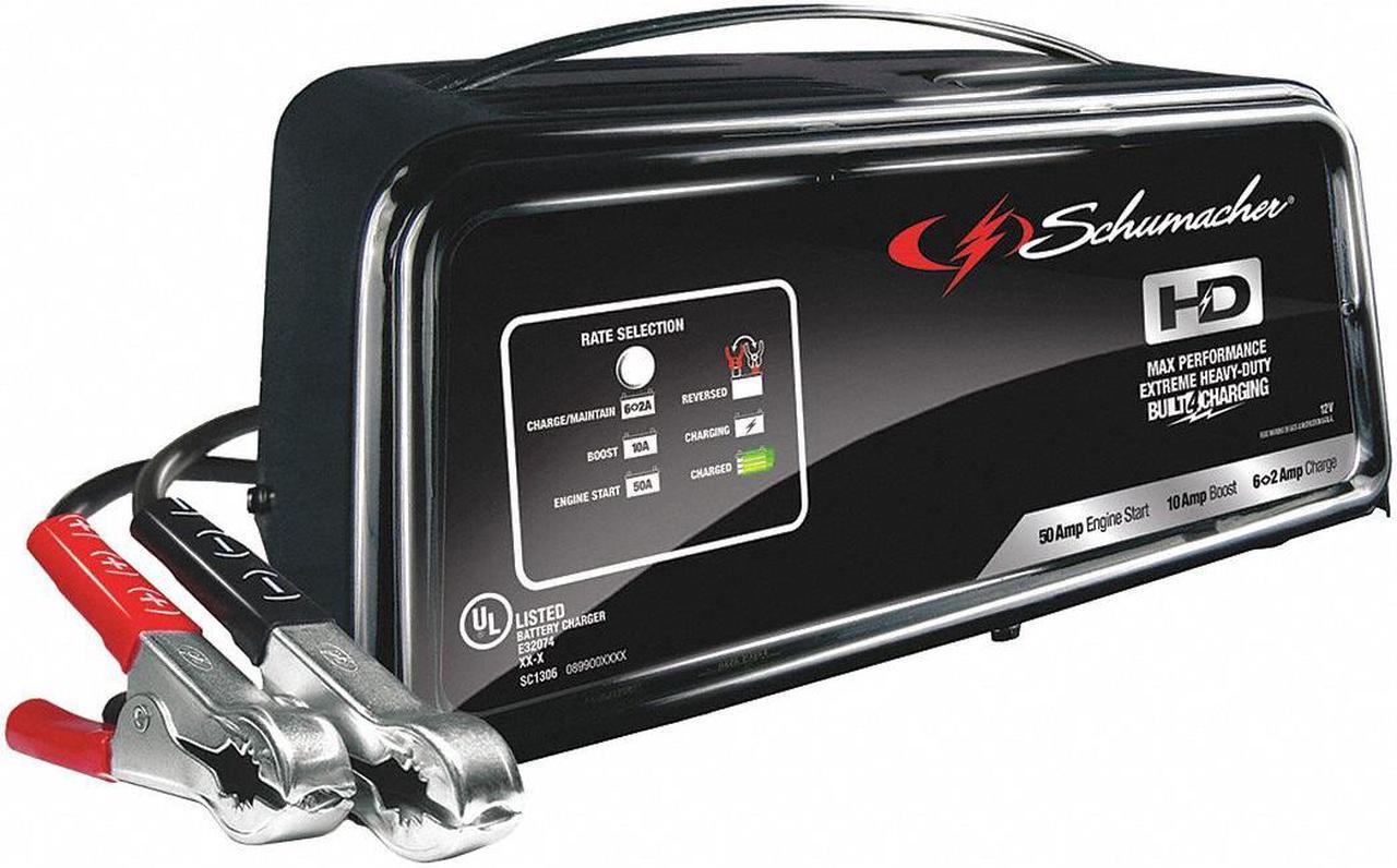 Main image of Schumacher Electric Battery Charger,120VAC,11-1/8" W HAWA SC1361