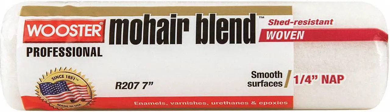 Alt view image 2 of 2 - Wooster Brush Company R207 7 in. Mohair Blend 0.25 in. Nap Roller Cover