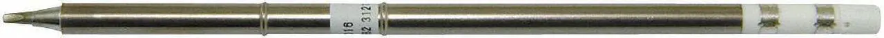 Alt view image 3 of 5 - Hakko Soldering Tip,Chisel,1.6mm x 10mm  T15-D16