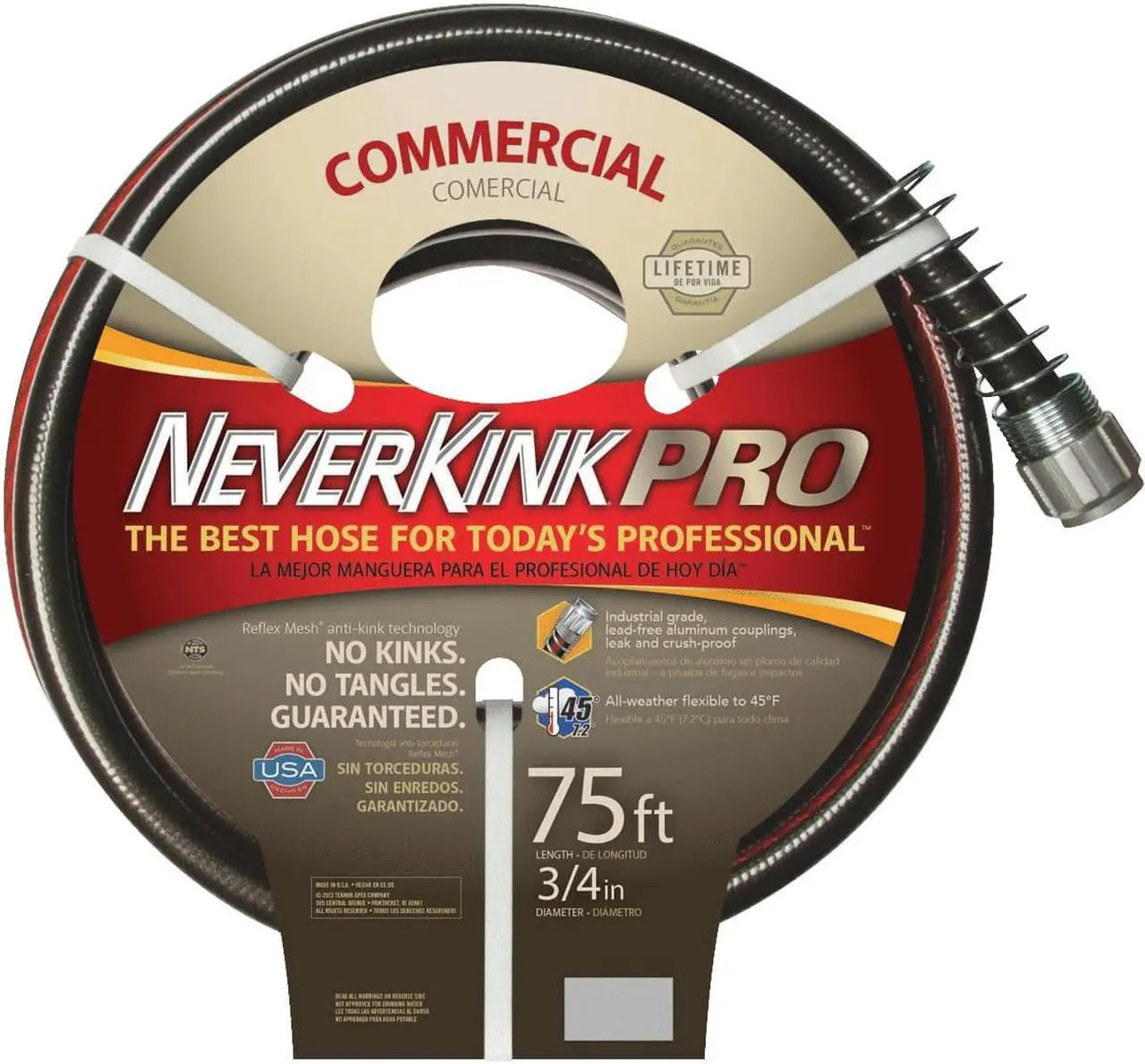 Main image of Neverkink Pro 3/4 In. Dia. x 75 Ft. L. Commercial Garden Hose 9844-75