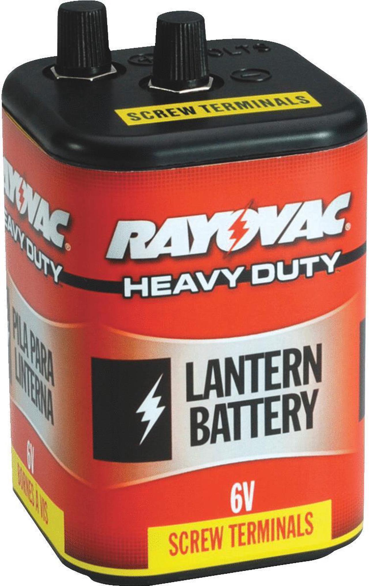 Alt view image 3 of 5 - Heavy Duty Lantern Battery, 6 Volt Screw Terminals Rayovac Handheld Flashlights