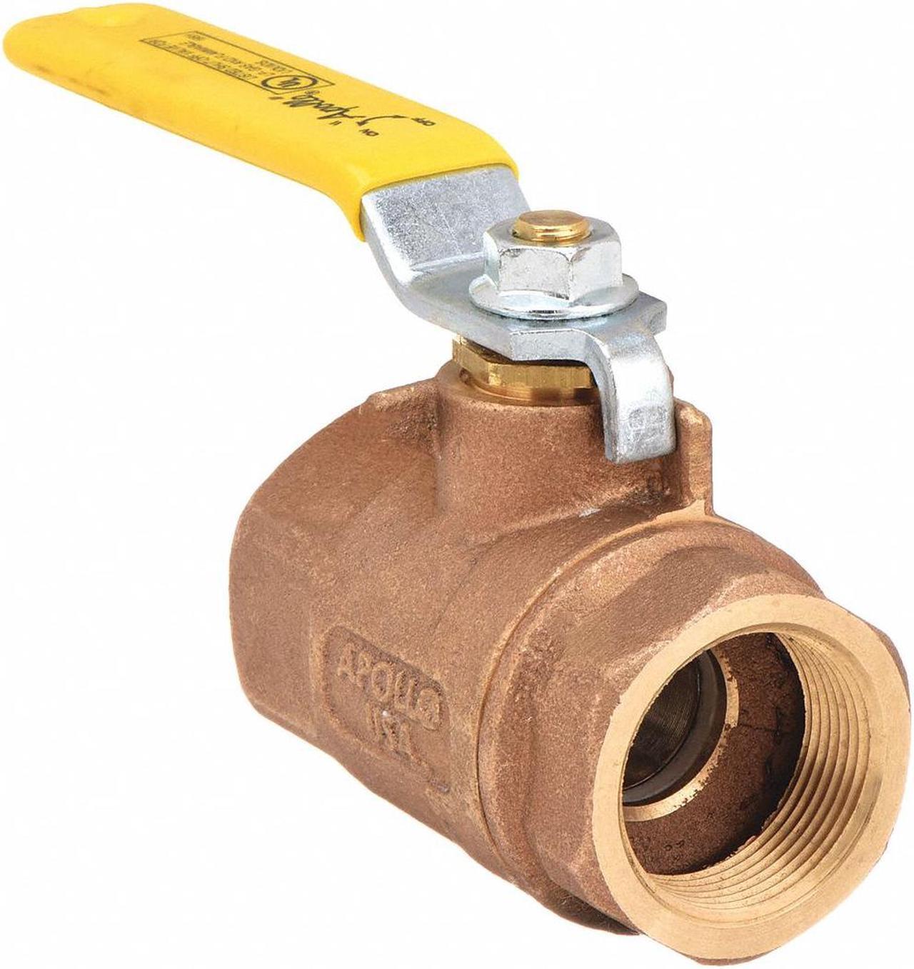 Main image of APOLLO VALVES 8010701 1-1/2" FNPT Bronze Gas Ball Valve Inline