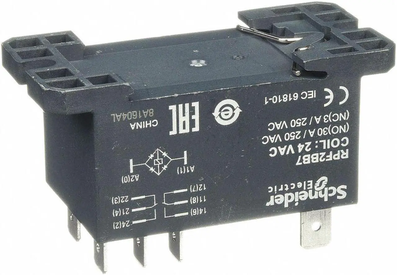 Alt view image 3 of 3 - SCHNEIDER ELECTRIC RPF2BB7 Enclosed Power Relay, DIN-Rail & Surface Mounted,
