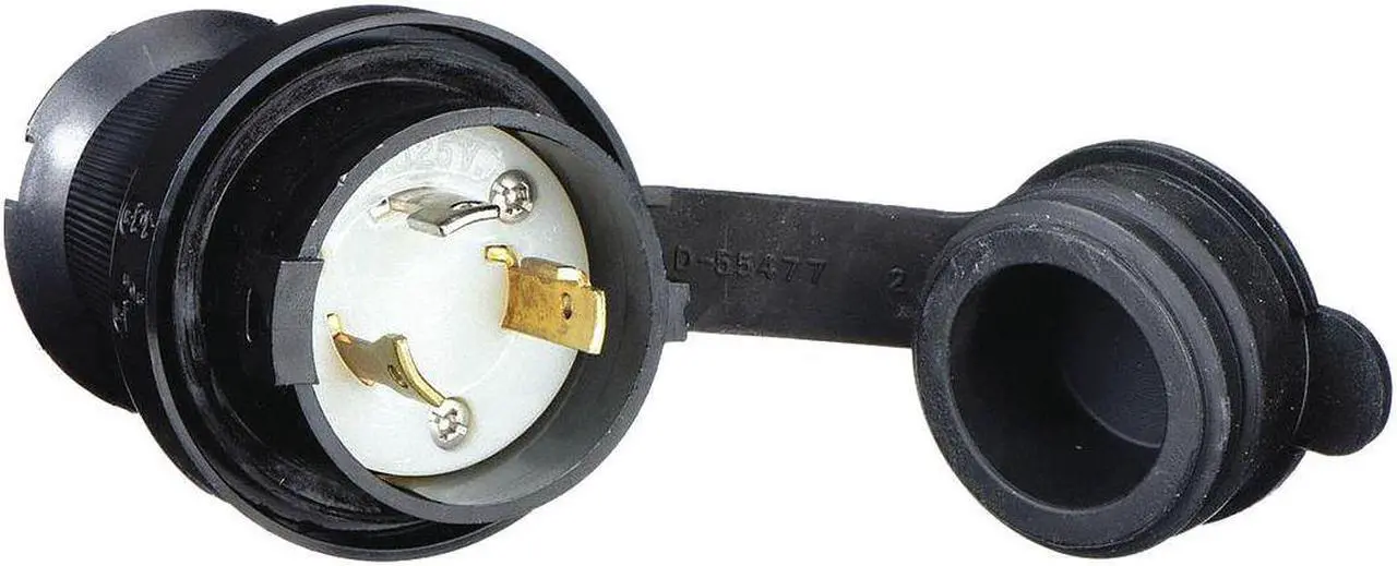 Main image of HUBBELL WIRING DEVICE-KELLEMS HBL2611SW Watertight Locking Plug, L5-30P, 30 A,