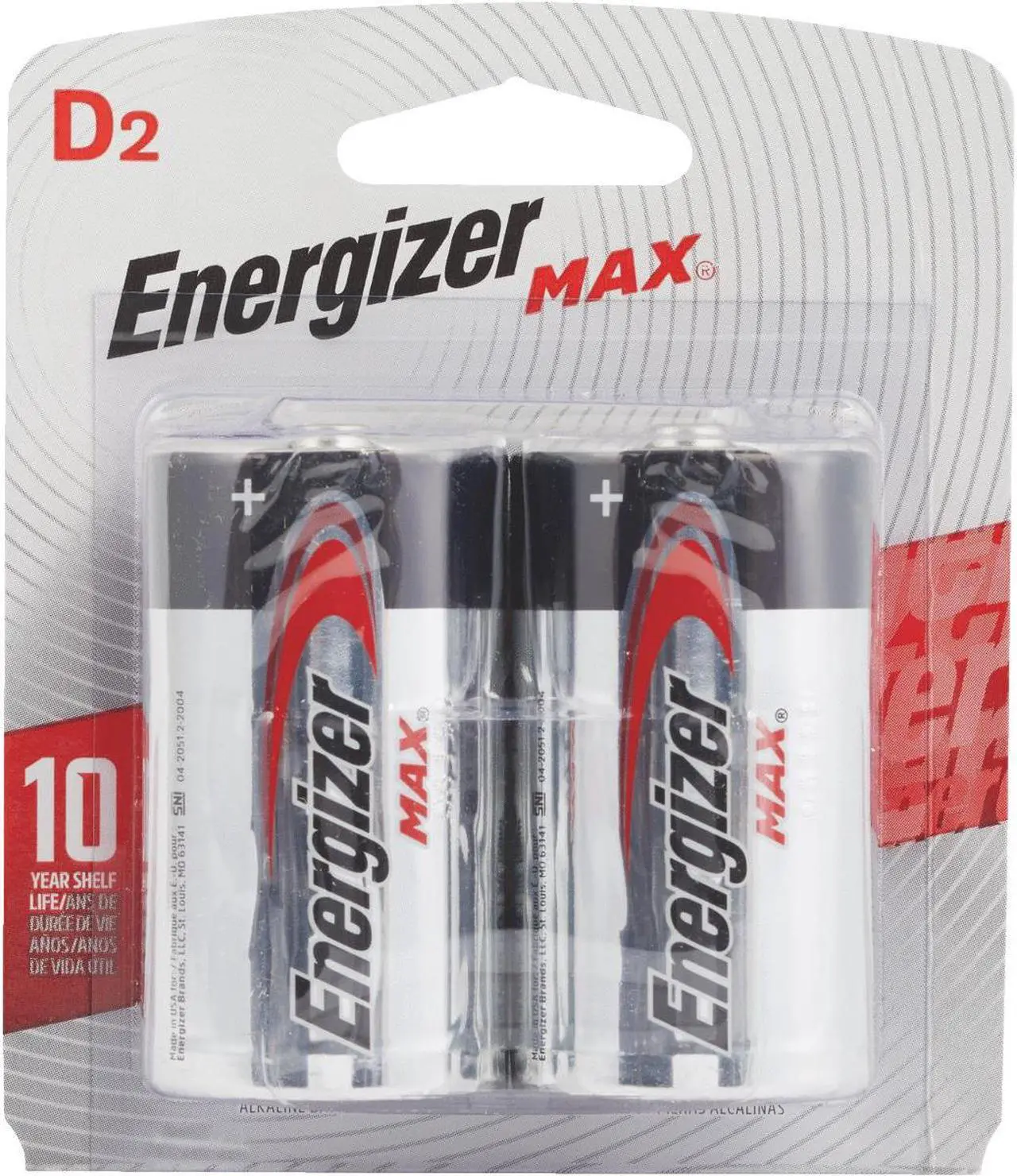 Alt view image 19 of 20 - ENERGIZER Max 1.5V Size D Alkaline Battery, 2-pack