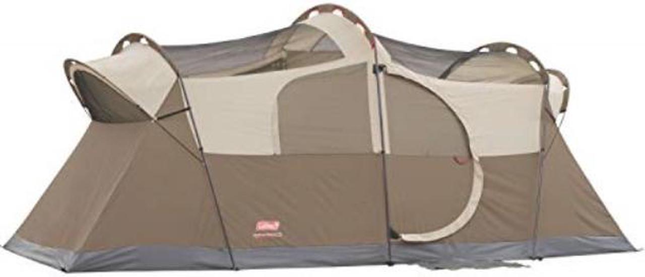 Alt view image 8 of 9 - Coleman WeatherMaster 10 Person 2 Room Family Camping Tent | 17' x 9'