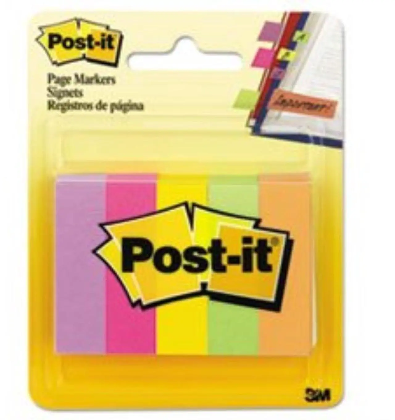 Alt view image 10 of 20 - Post-it Page Flag Markers Assorted Brights 100 Strips/Pad 5 Pads/Pack 6705AN