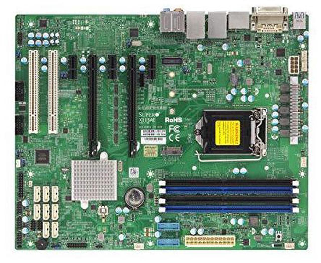 Alt view image 10 of 12 - Supermicro X11SAE Workstation Motherboard - Intel C236 Chipset - Socket H4 LGA-1151 - Bulk Pack - OEM