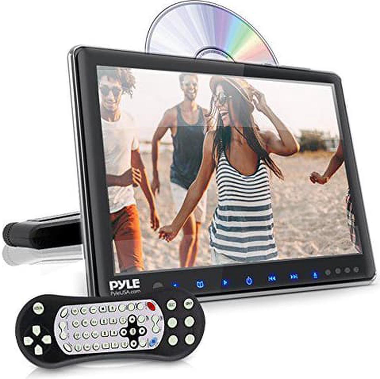 Alt view image 3 of 3 - universal car headrest mount monitor  9.4 inch vehicle multimedia cd dvd player  smart audio video entertainment system w/hdmi & hires tv lcd screen  includes mounting bracket  pyle plhrdvd904